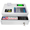 Nadex CR180 Cash Register, 6800 Price Lookups 60 Dept, Cash and Coin Drawer, Black - White