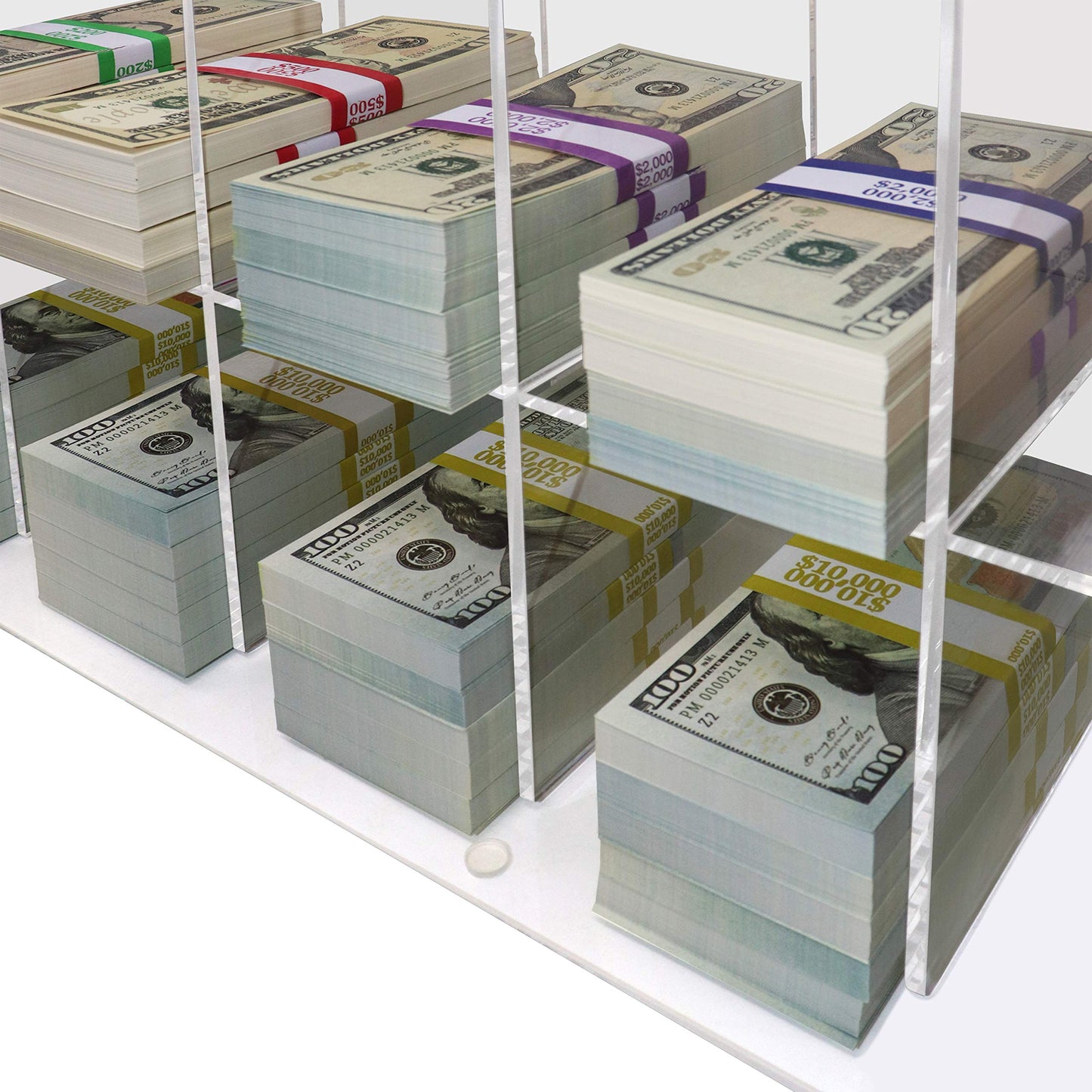 Acrylic 12 Compartment Currency Tray