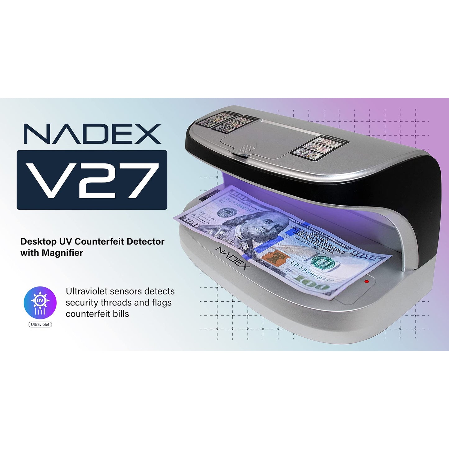 V27 Desktop UV Counterfeit Detector