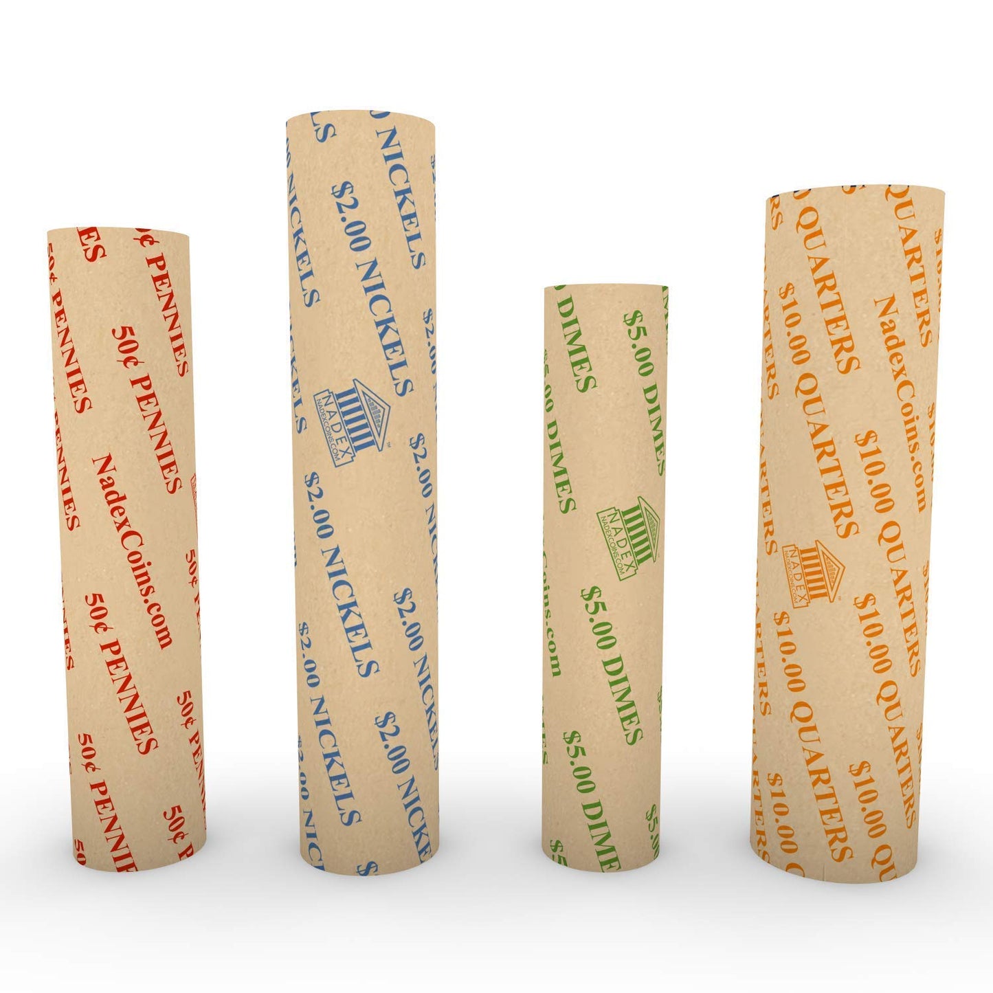 500 Flat  Italic Coin Wrappers