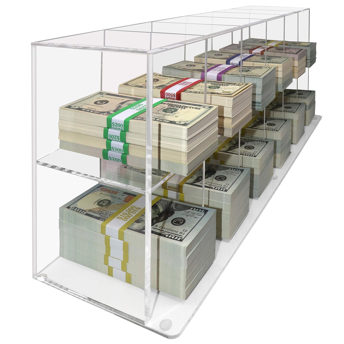 Acrylic 12 Compartment Currency Tray