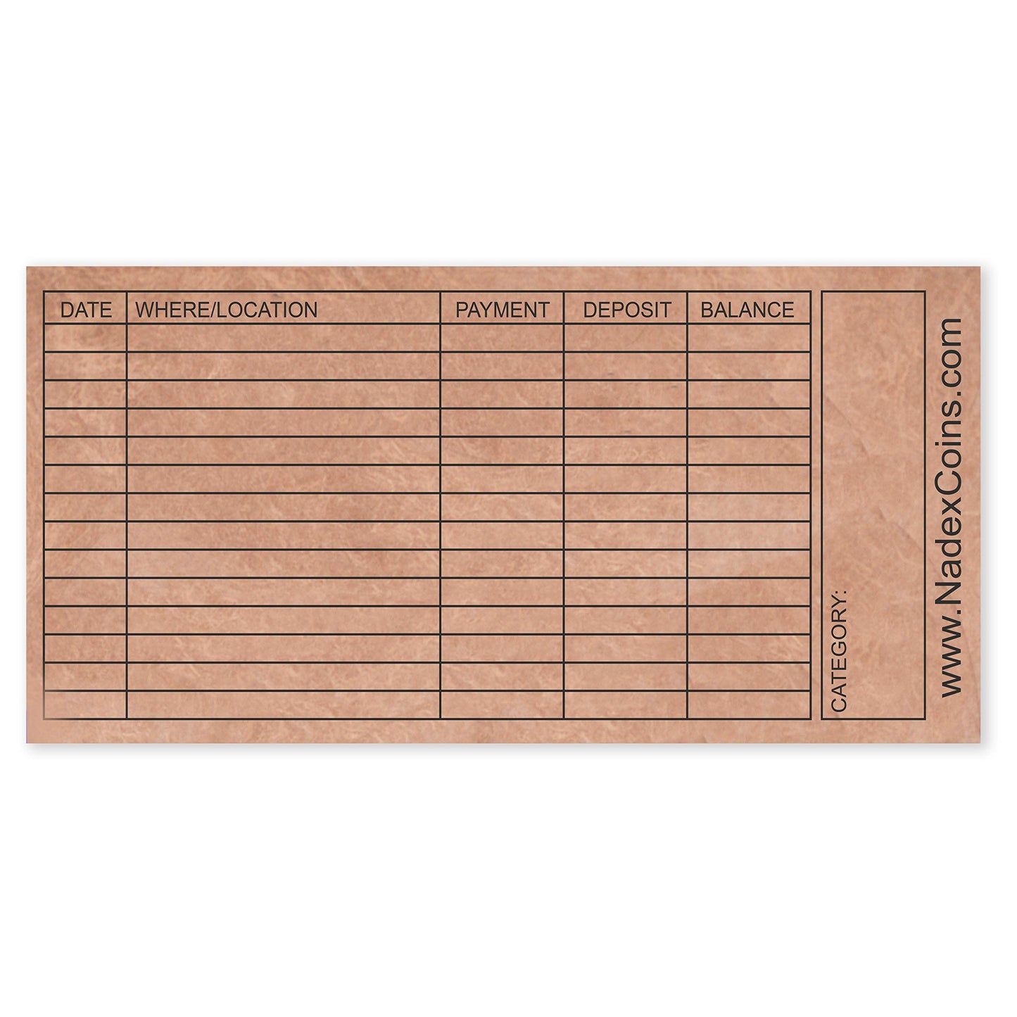 24 Budget Envelopes
