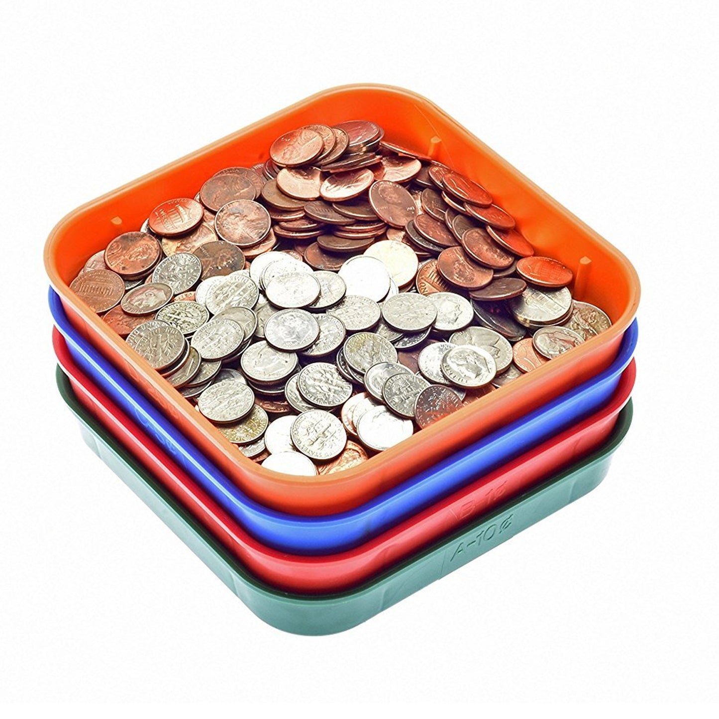 Color Coded Coin Tray and Tubes with 350 Wrappers