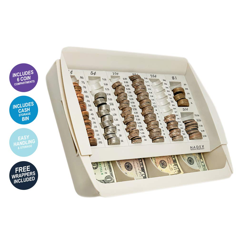 Cash and Coin Handling Tray