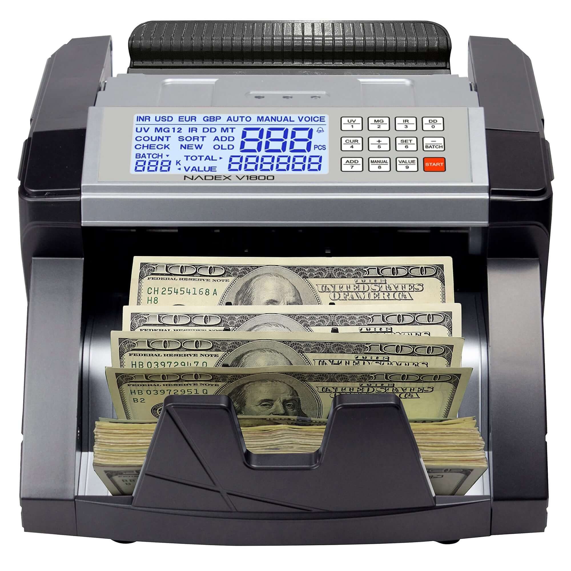 Nadex V1800 Bill Counter │ UV, MG & IR | Nadex Coins