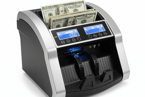 Nadex V1800 bill counter with UV MG IR counterfeit detection featured in 2026 buying guide