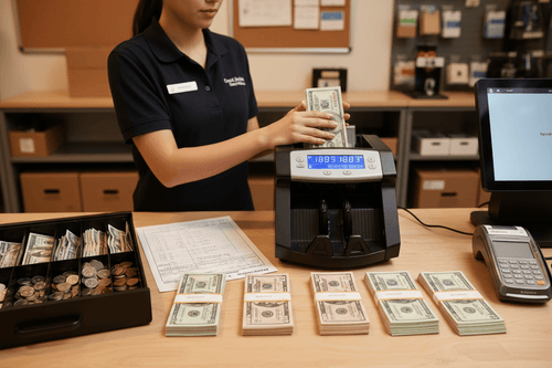 How to reduce cash counting errors in a retail store