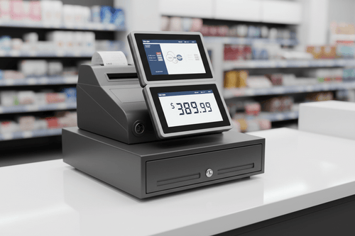 Nadex CR360 cash register for retail businesses in 2026 with PLU tracking department reporting and barcode scanner connectivity
