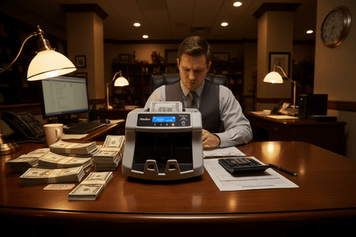 How do restaurants reconcile cash at the end of the night?