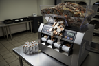 Nadex S540 best coin sorter for a laundromat processing quarter heavy weekly collections with 2000-coin hopper and roll wrapping