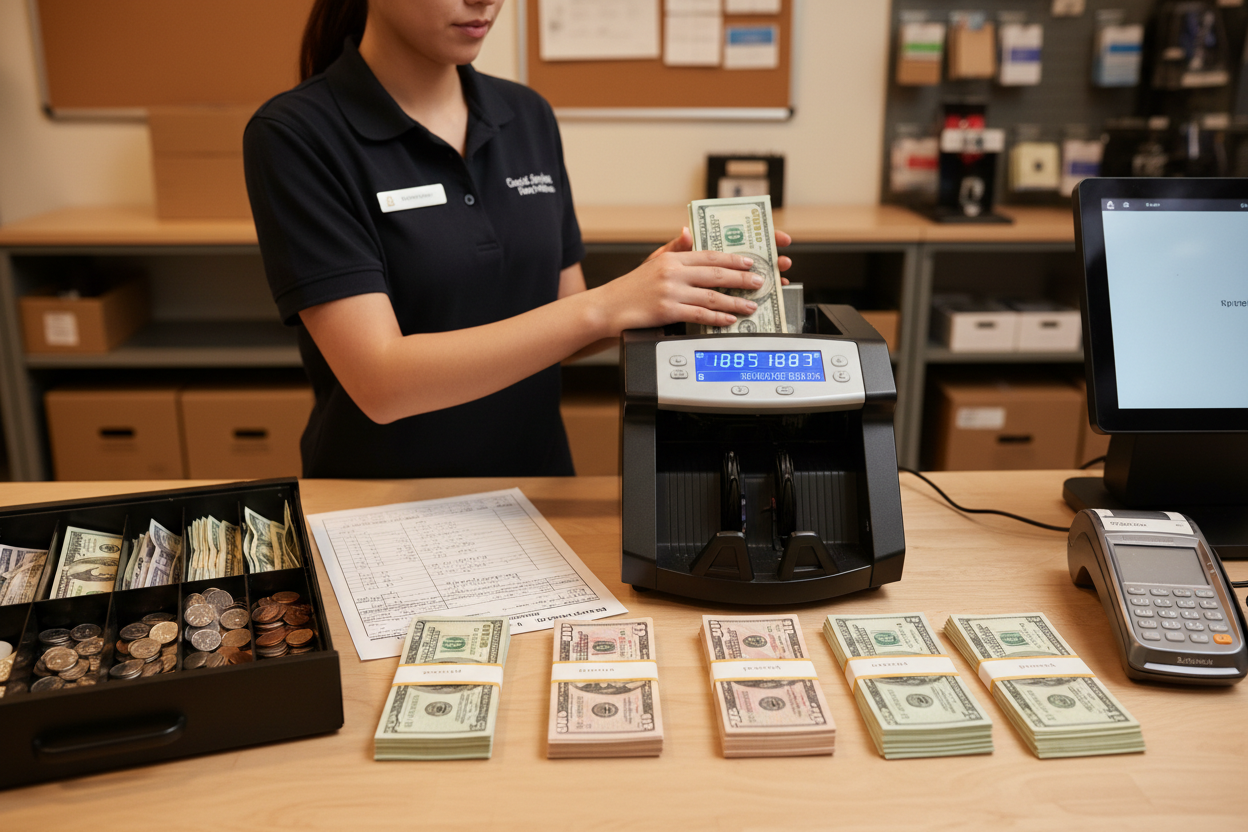 How to reduce cash counting errors in a retail store