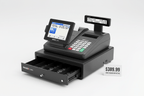 Nadex CR360 best cash register for small business in 2026 with dual display lockable steel drawer and serial port