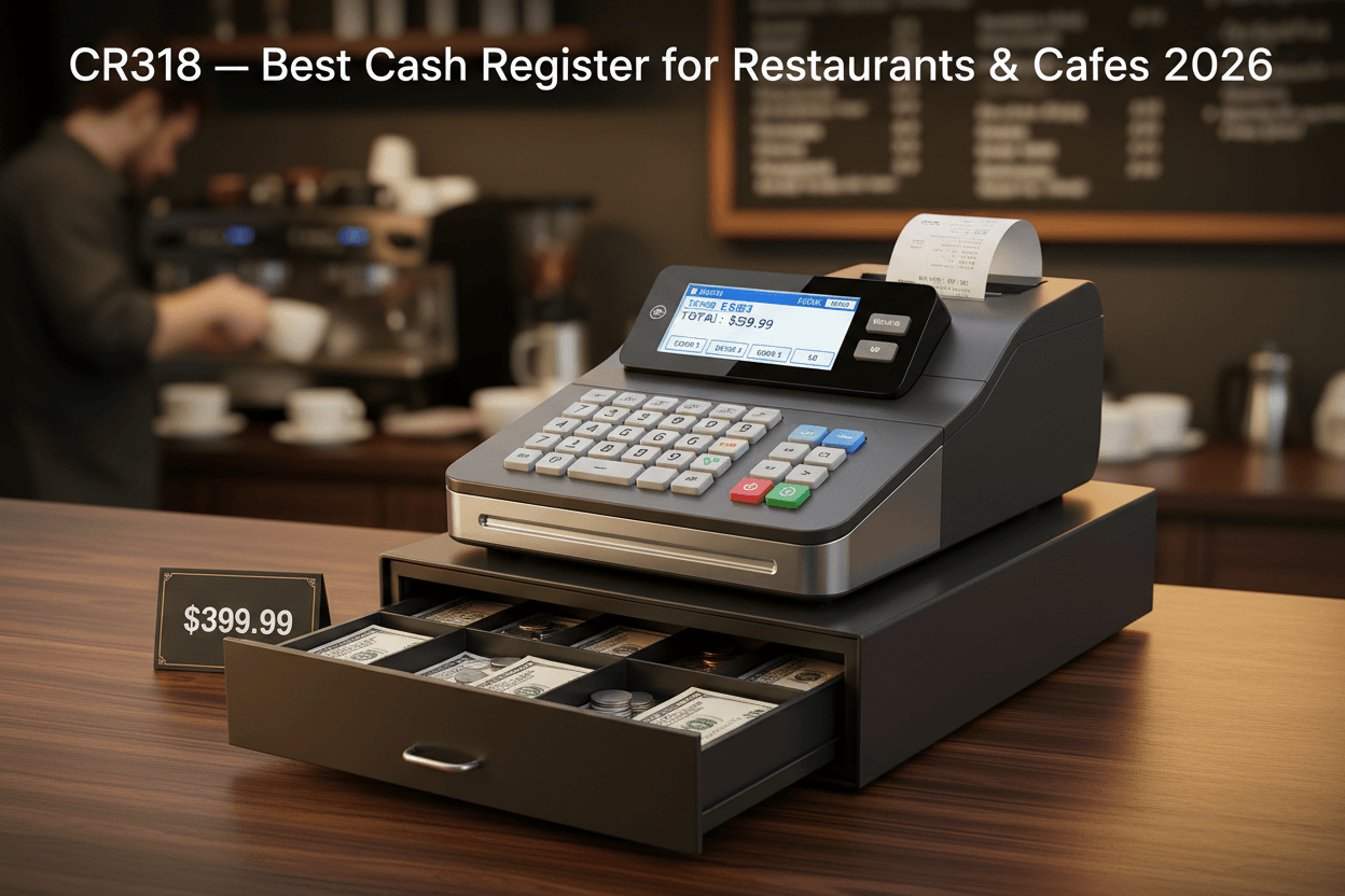 Nadex CR318 best cash register for restaurant or cafe in 2026 with multi-clerk support and shift accountability