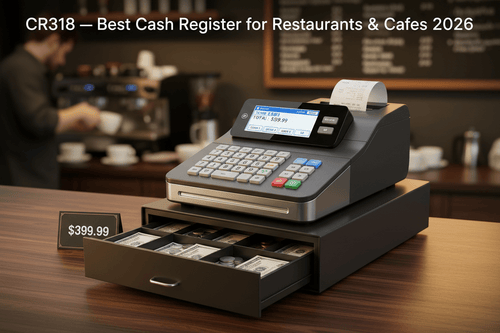 Nadex CR318 best cash register for restaurant or cafe in 2026 with multi-clerk support and shift accountability