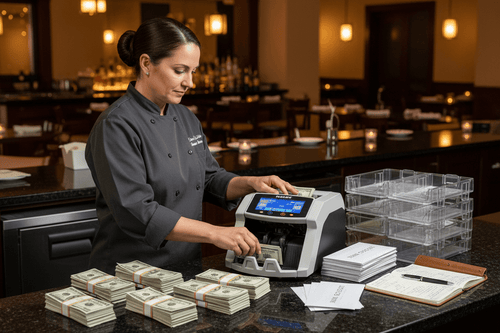 What cash handling tips do restaurant owners need to know?