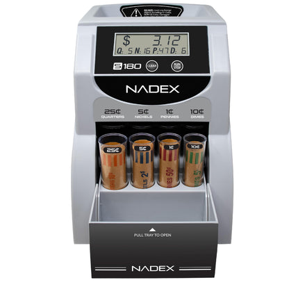 Nadex S180 Digital Coin Counter, Sorter, and Wrapper