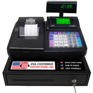 Nadex CR260 Cash Register, Steel Drawer, Fast Printing, User-Friendly Interface