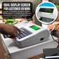 Nadex CR180 Cash Register, 6800 Price Lookups 60 Dept, Cash and Coin Drawer, Black