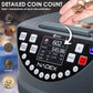 Nadex S900 Coin Sorter, Counter and Wrapper with Thermal Printer Included - Prints Count Tally - 48 Preformed Wrappers Included