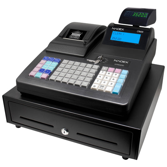 Nadex CR600 Electronic Cash Register, Black