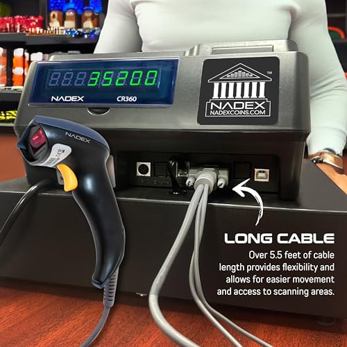 Nadex barcode scanner cable and connector detail