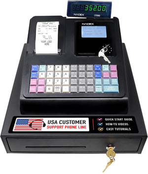 Nadex CR360 electronic cash register front view