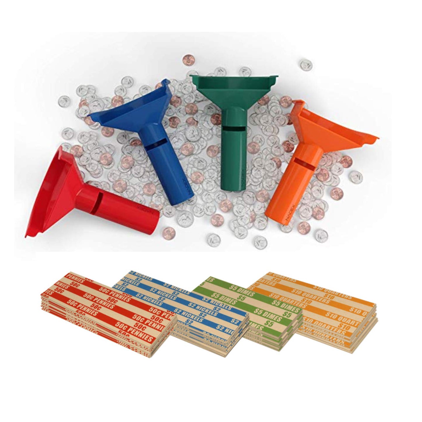 Coin Tubes with 252 wrappers