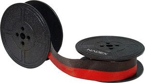 Nadex Typewriter Ribbon Twin Spool for Vintage Manual Typewriters, Red/Black