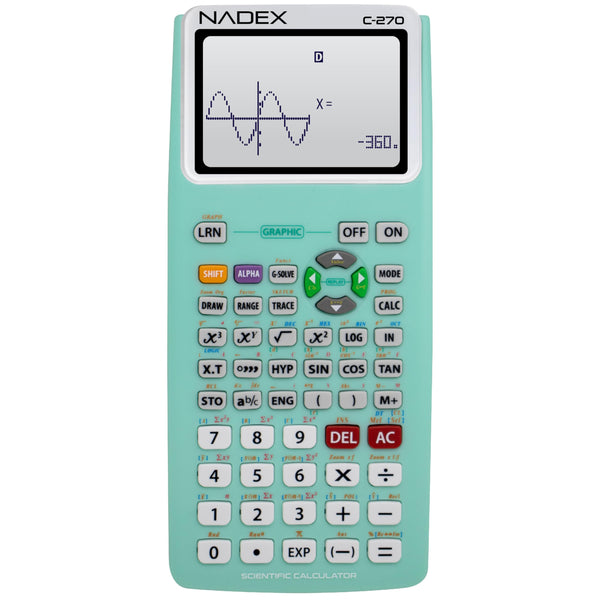 Nadex scientific calculator green front view