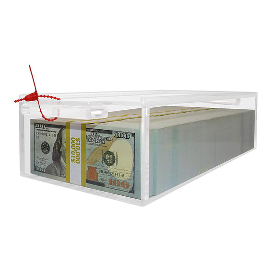 Acrylic 1 Compartment Currency Box