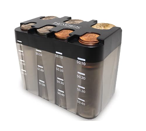 Nadex desktop coin sorting dispenser for organizing and dispensing US coins