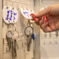 Round Snap Hook Key Tags, 20-Pack