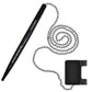 Ball and Chain Security Pen Set | 12 Pens, 12 Adhesive Mounts, and 12 Refills (Black)