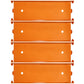 Aluminium Coin Tray, 4 Pack, Quarters, Orange