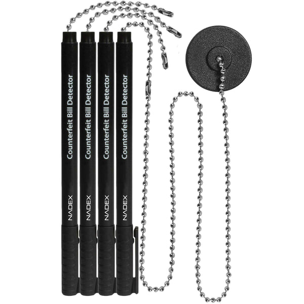Nadex counterfeit pen and ball chain with base 4 pen 1 base starter kit