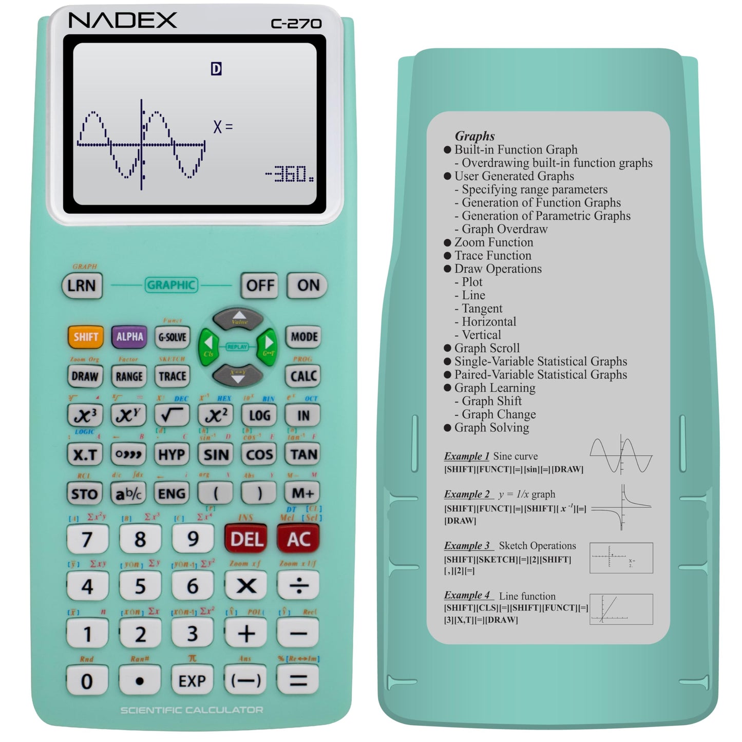 Nadex Scientific Calculator Green