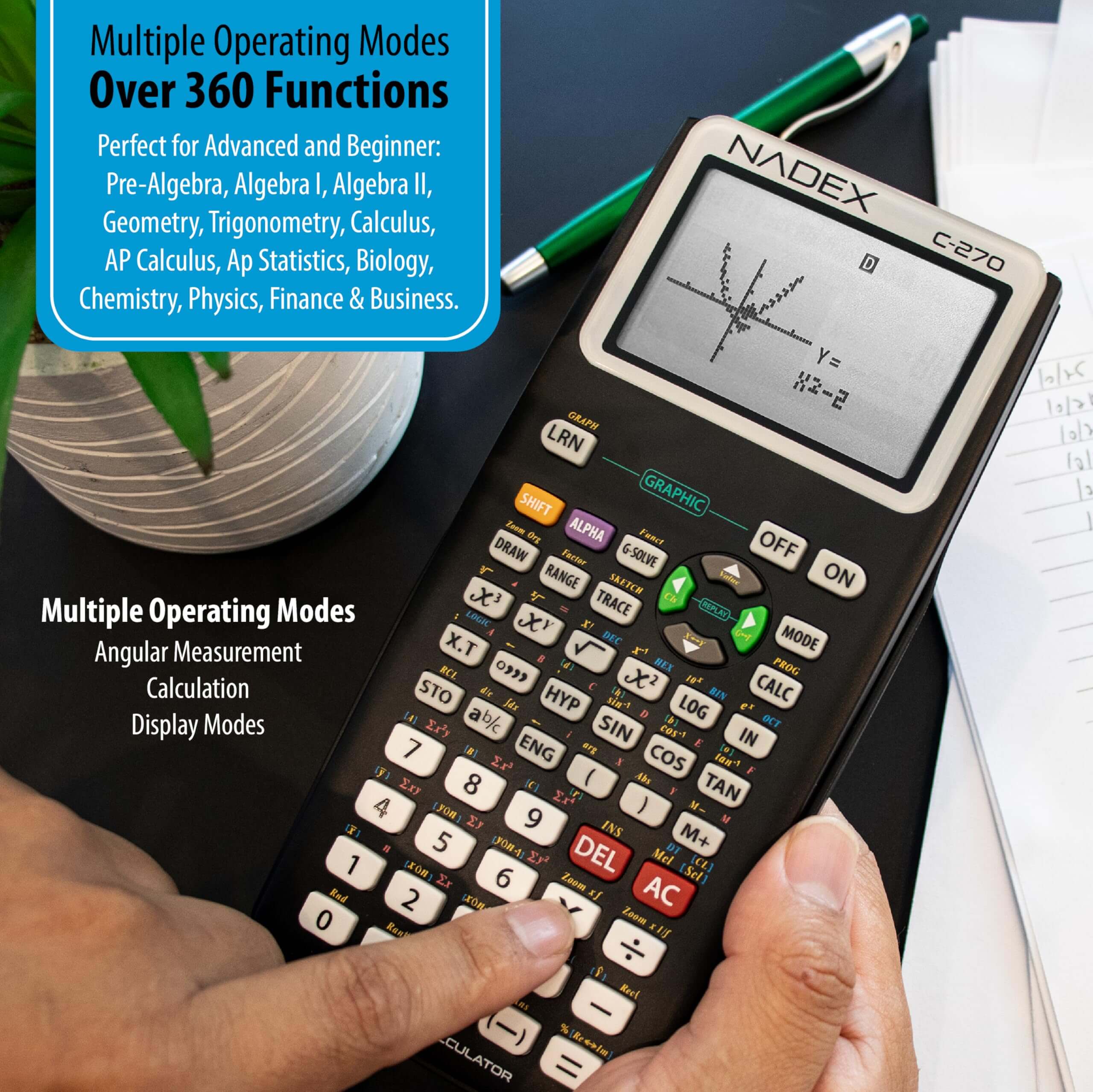 Nadex Scientific Calculator Black