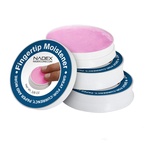 Nadex fingertip moistener 3 pack for counting bills and cash handling at retail