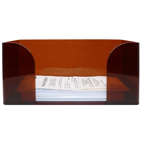 Nadex acrylic smoke check tray for passing cash and documents at retail checkout