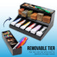 3 Tier Coin and Cash Wrapper Organizer Black