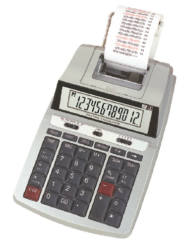 Nadex CP240 printing calculator compact desktop design front view