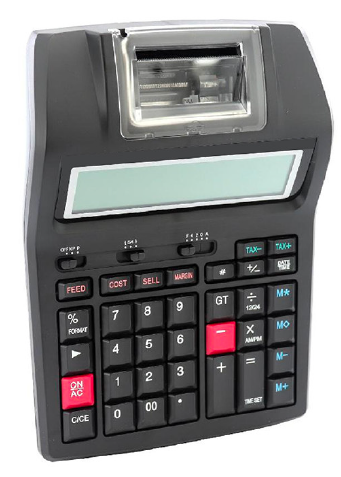 Nadex CP310 printing calculator with paper tape front view