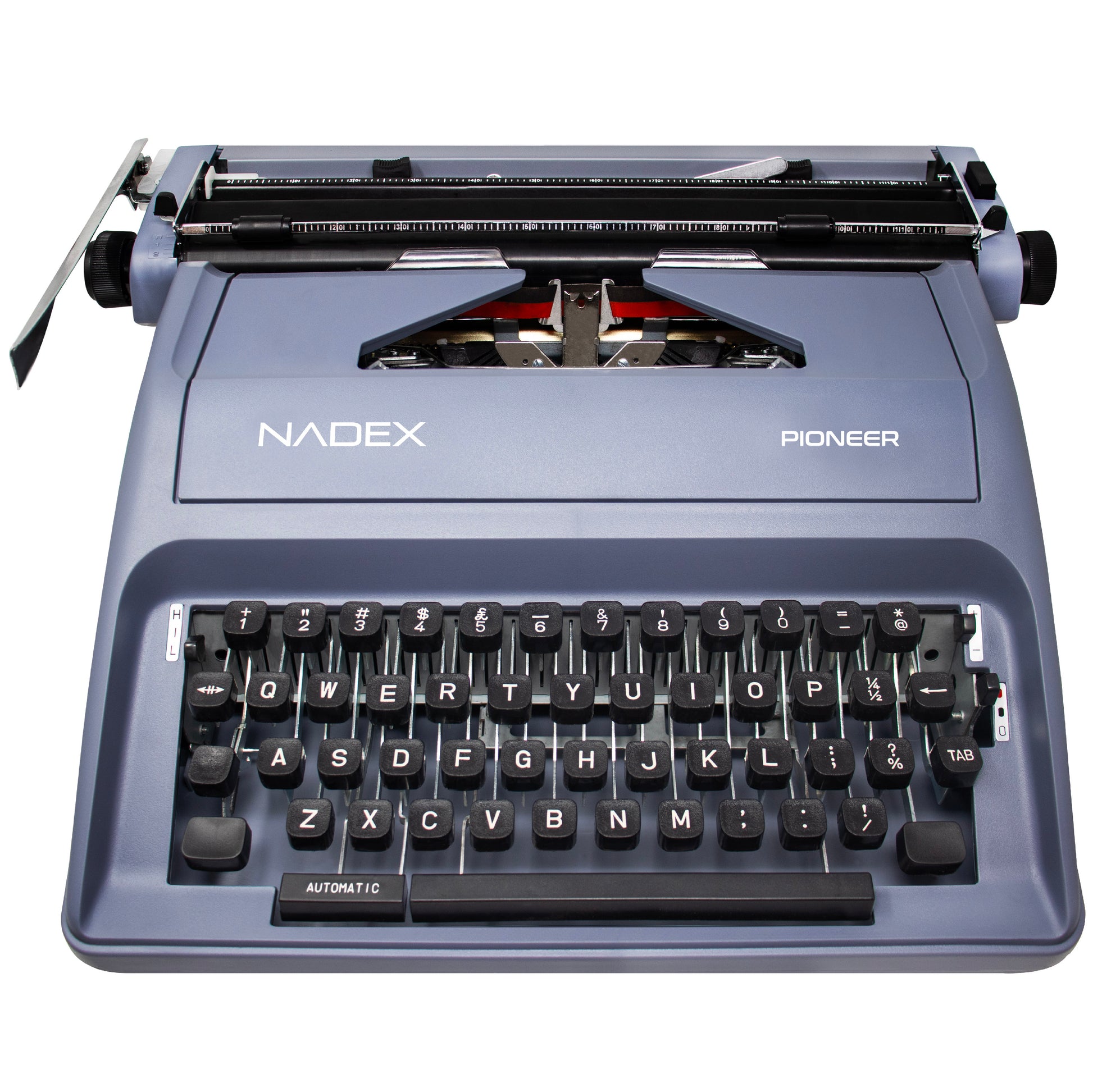 Royal Classic Manual Metal Typewriter Machine with Storage Case, Red