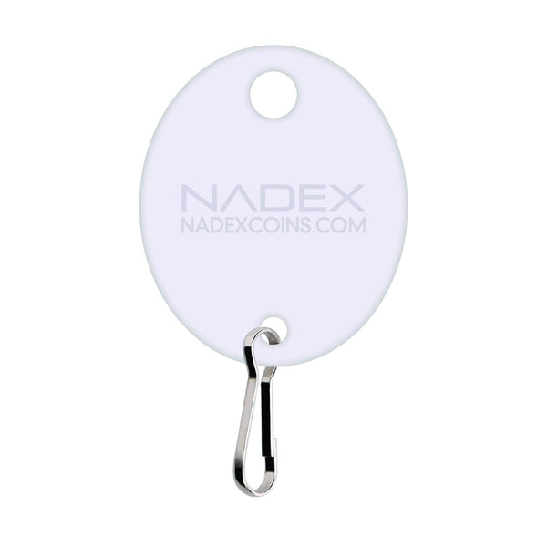 Nadex round snap hook key tags 20 pack for key organisation and labelling