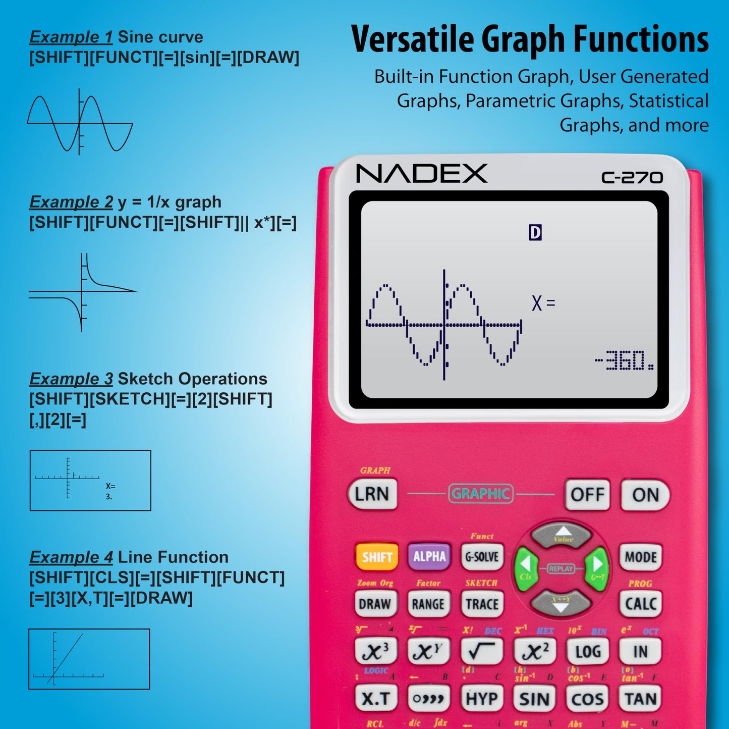 Nadex Scientific Calculator Pink