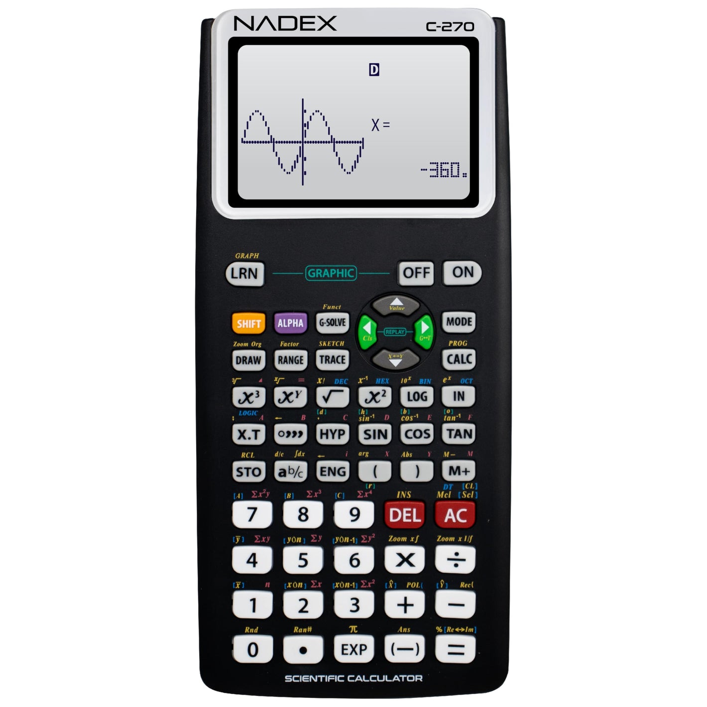 Nadex Scientific Calculator Black