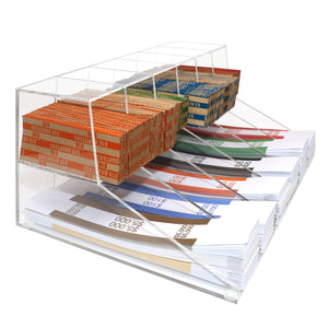 Acrylic Bills Coins Wrappers Tray