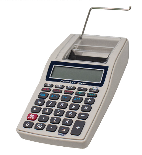Nadex CP100 printing calculator basic desktop model front view