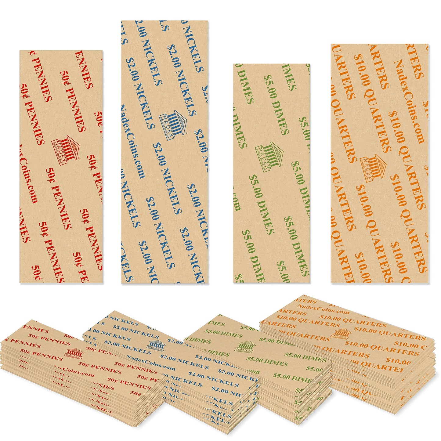 300 Flat  Italic Coin Wrappers