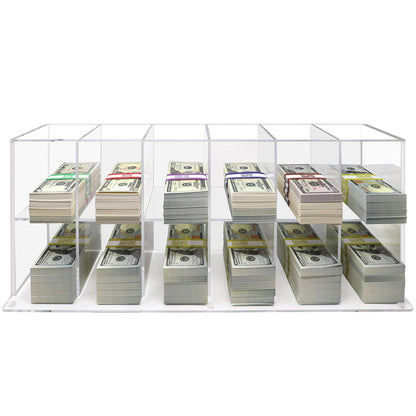 Acrylic 12 Compartment Currency Tray